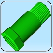 Oxygen sensor spacer - CAD